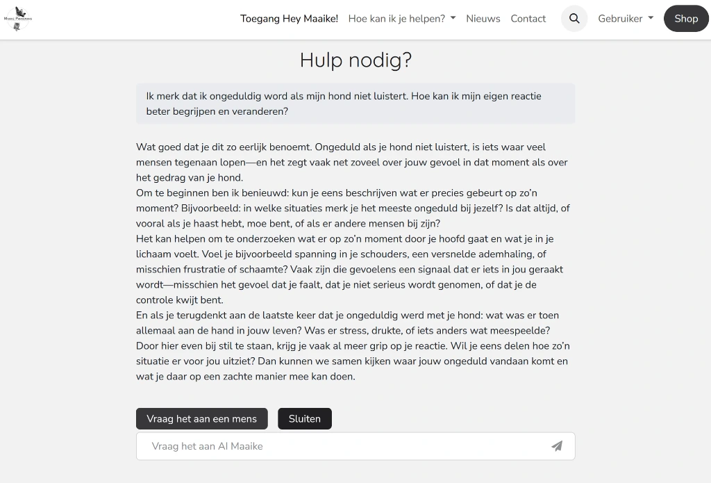 Ongeduld wanneer hond niet luistert.webp